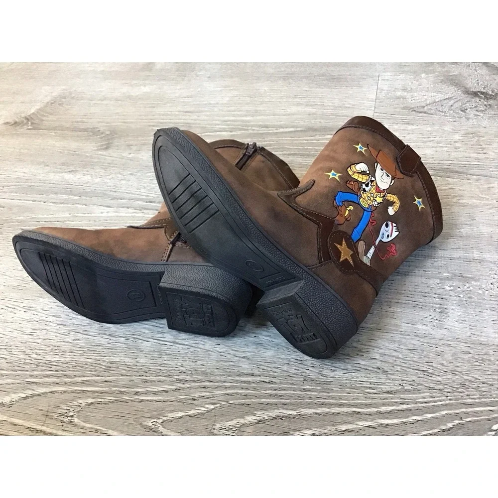 Disney Pixar Toy Story 4 Woody Forky Cowboy Boots Toddler Size 11 Kids Boots